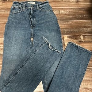 Abercrombie and Fitch The 70s Vintage Flare High Rise Jeans Size 25-0L